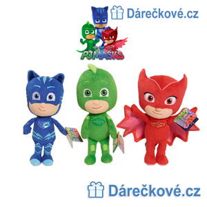 3x plyšová postavička z pohádky PJ Mask