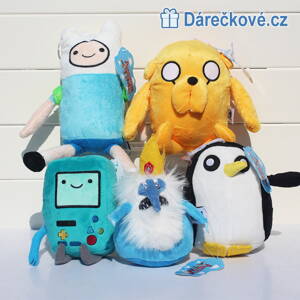 Plyšové hračky z pohádky Čas na dobrodružství (Finn, Jake..)