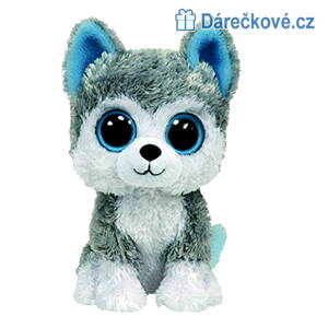Plyšový pejsek Husky s velkýma očima