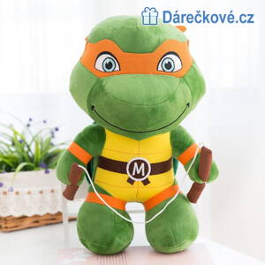 Plyšová Ninja želva 25cm - Michelangelo 