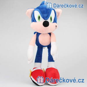 Plyšák ze seriálu Dobrodružství Ježka Sonica / Sonic, 30cm