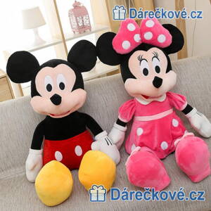 Plyšové hračky Micky Mouse a Minnie, 2ks, vel. 28cm 