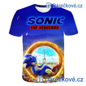 Dětské tričko z pohádky Ježek Sonic – Sonic v kruhu
