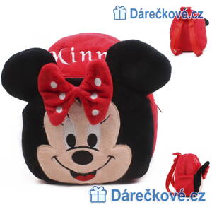 Dětský plyšový batoh (batůžek) s motivem Minnie