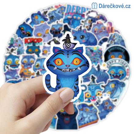 Samolepky tygr Derpy 50ks K-pop: Lovkyně démonů (Demon Hunters)
