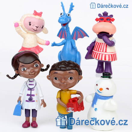 Figurky doktorka Plyšáková (Doc Mcstuffins), 6ks