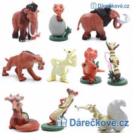 10 figurek z pohádky Doba ledová (Ice Age)