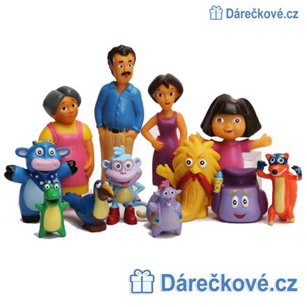 Figurky z pohádky Dora, 12 ks