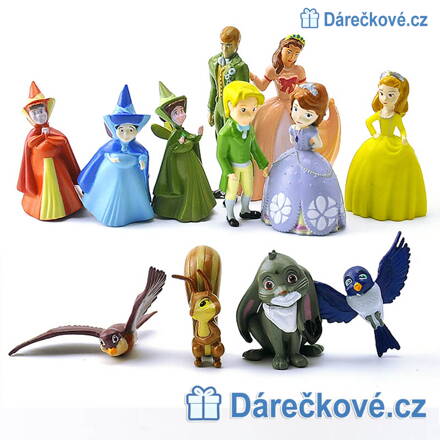 12 figurek z pohádky princezna Sofie (Sofia)