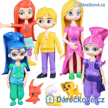 Figurky z pohádky Třpytka a Světla (Shimmer and Shine), 8 kusů