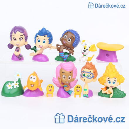 Figurky z pohádky Podvodníčci (Bubble Guppies), 12 kusů