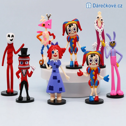Figurky ze seriálu Úžasný digitální cirkus, 8ks
