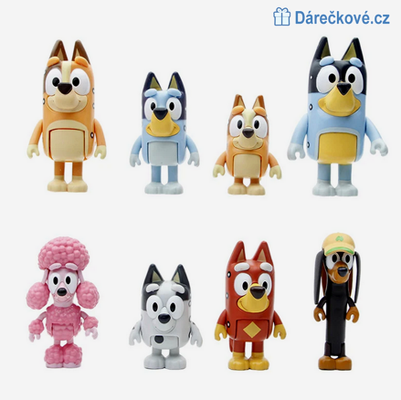 Figurky z pohádky Bluey 8ks