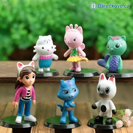 Figurky Gábinin kouzelný domek (Gabby's Dollhouse), 6ks, typ 1