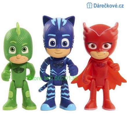 3 figurky z pohádky PJ Masks (Pyžamasky)