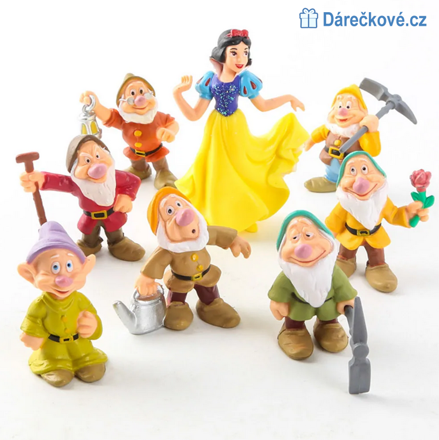 Figurky Sněhurka a 7 trpaslíků 8ks, typ 1 Figurky Sněhurka a 7 trpaslíků 8ks, typ 1