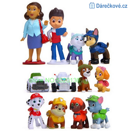 Figurky Tlapková patrola (Paw Patrol) 12ks, typ 2