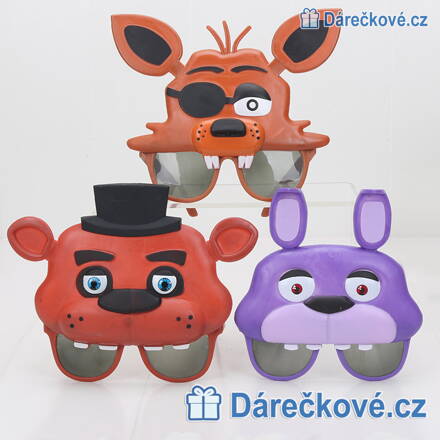 Brýle ze hry Five Nights at Freddy's (karnevalová maska)