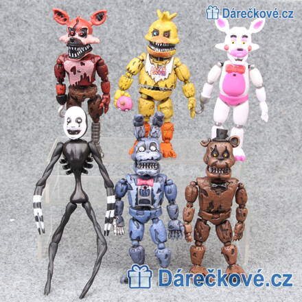 Rozebíratelné figurky ze hry Five Nights at Freddy's, 6ks