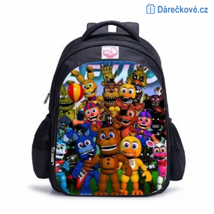 Dětský školní batoh na zip Five Nights at Freddy's, typ 1