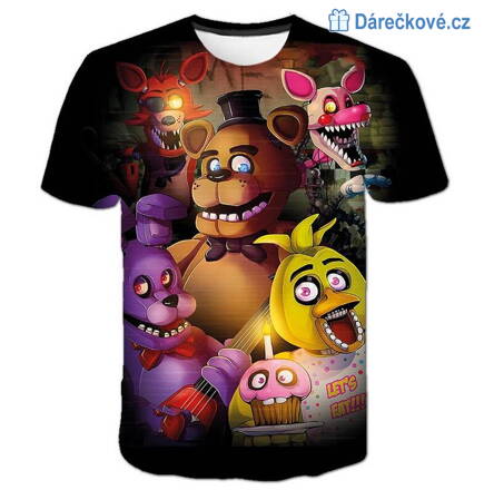 Tričko z oblíbené hry Five Nights at Freddy's - typ 1