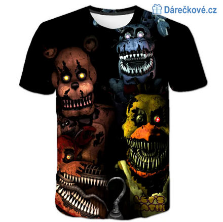 Tričko z oblíbené hry Five Nights at Freddy's - typ 4