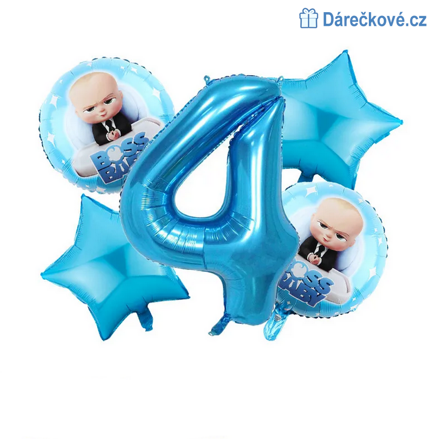 Mimi šéf (The Boss Baby) narozeninový set balonků 5ks