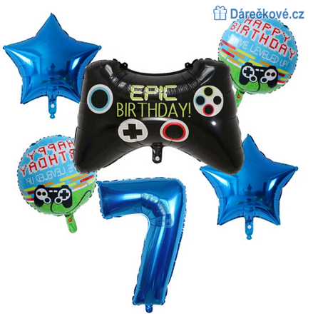 Game narozeninový set balonků 6ks, typ 1