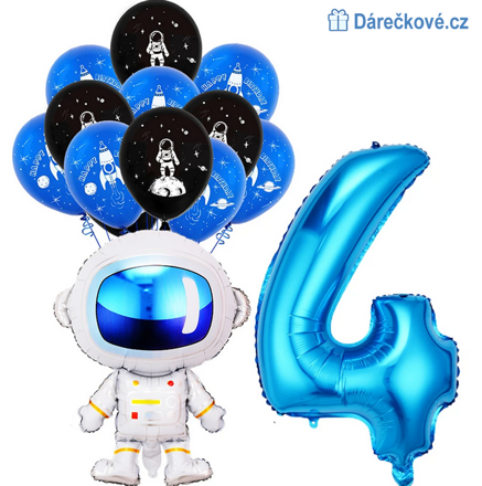 Kosmonaut narozeninový set balonků 10ks