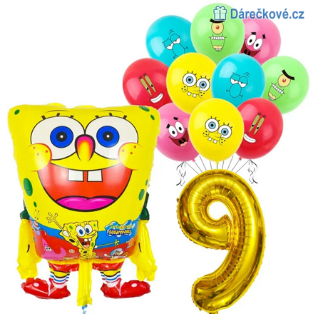 Spongebob narozeninový set balonků 12ks