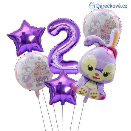Stella Lou narozeninový set balonků 6ks, typ 1