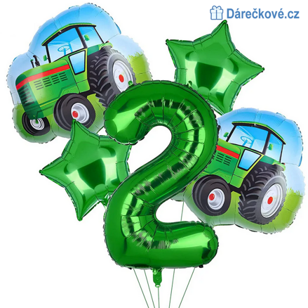 Traktor narozeninový set balonků 5ks