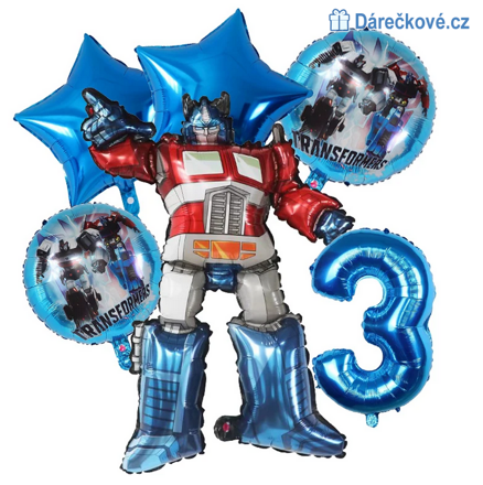 Transformers narozeninový set balonků 6ks, typ 1