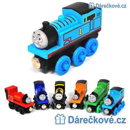 Dřevěné vláčky z pohádky Mašinka Tomáš (Thomas & Friends)