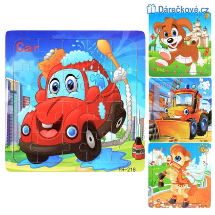 Dřevěné malé puzzle pro nejmenší