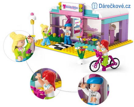 Kadeřnický salon stavebnice, kompatibilní s Lego, 243ks 