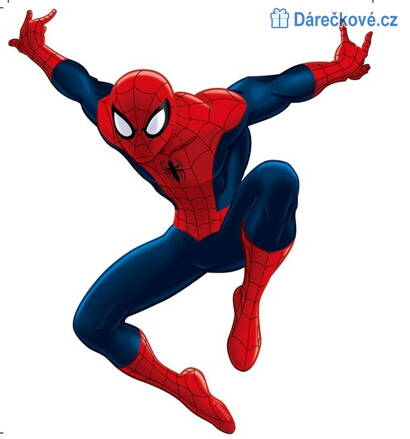 Samolepka Spiderman - skákající Spiderman, vel. 40x47cm