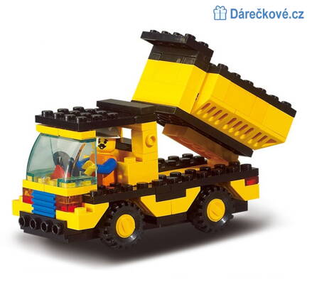Nákladní sklápěcí auto, 93 dílků, kompatibilní s Lego 