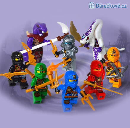 Ninjago  - 6x figurka ninja a 2x figurka had