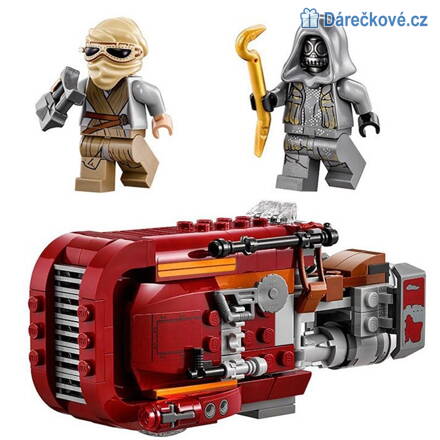 Star Wars Rey a Speeder, kosmická loď, kompatibilní s Lego