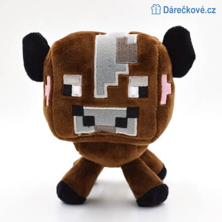 Minecraft plyšový hnědý Mooshroom, vel. 16cm