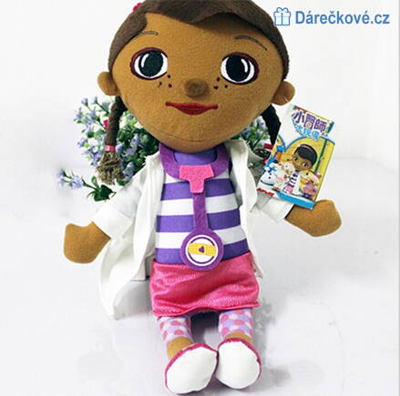 Plyšová Doktorka Plyšáková (Doc Mcstuffins), vel. 28cm 