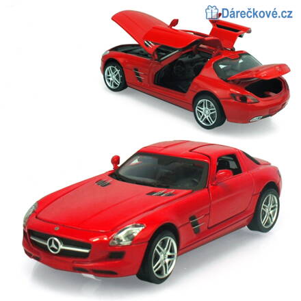 Kovový otevírací model Mercedes SLS 1:32 