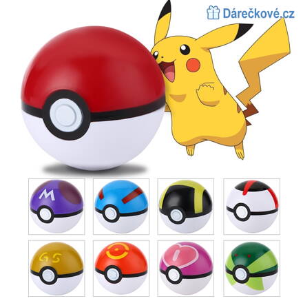 Pokeball Pokemon Go, vel. 7cm, výběr z 12 barev 