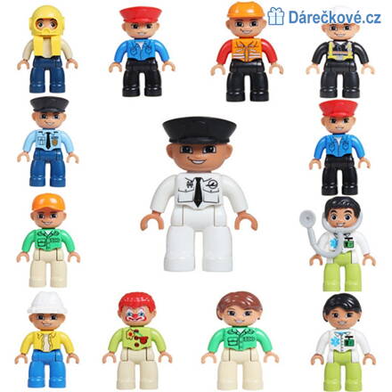 13 kusů figurek Lego Duplo, kompatibilní s Logo