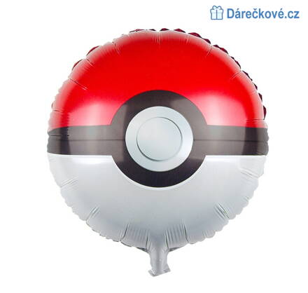 Foliový balón Pokémon ball, vel. 45x45cm