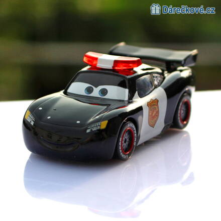 Policejní McQueen - kovové autíčko 1:55, Disney Pixar Cars