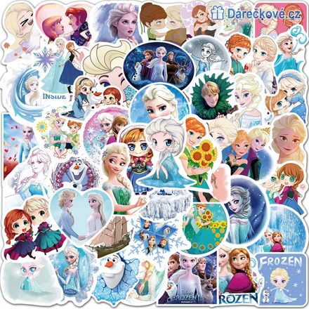 100 ks samolepek Ledové království (Frozen)