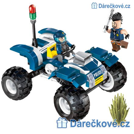 Policejní bugina, pekáč a policista, 139 dílků (stavebnice typu Lego)