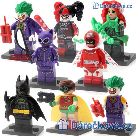 Figurky z filmu Batman, 8 ks, kompatibilní s Lego